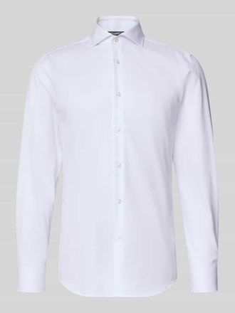 HUGO BOSS Slim Fit Businesshemd aus reiner Baumwolle Modell H-HANK-SP-B1 in Weiss, Gr&ouml;&szlig;e 38