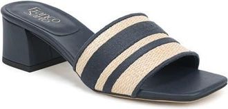 Franco Sarto Kaori Sandal in Blue Multi Raffia at Nordstrom, Size 9.5
