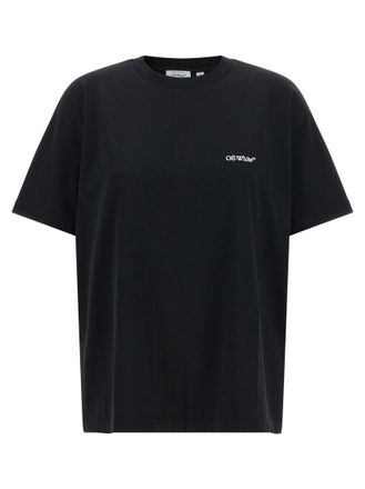Off-white Black Graphic Crew Neck T-Shirt
