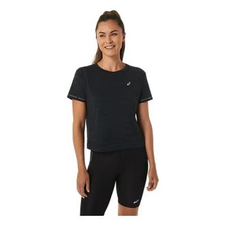 Asics (WMNS) ASICS Race Crop Top Performance Black Charcoal Grey 2012C294-002