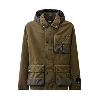 C.P. Company C.p. Company - Wool HT Mixed Mille Jacket - Heren - Jassen - Groen - Maat: M Wol