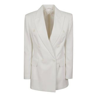 Max Mara Dames, Jassen, Wit, Maat: XS Katoen