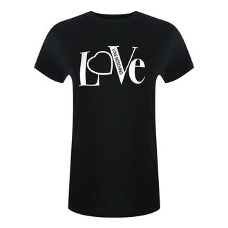 Love Moschino Dames/dames Katoenen T-shirt (Zwart)