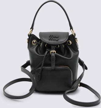 Miu Miu Black Leather Backpack