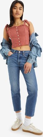 Levi's 501 Crop Jeans - Womens - 23X26 - Blue