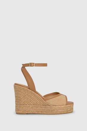Castaner Womens Brigitte Canvas And Nappa Leather Espadrilles In Ocre