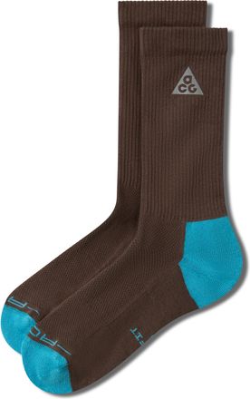 Nike Unisex Nike ACG Everyday Elevated Crew Socks (1 Pair) in Brown | IH8647-004