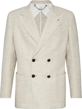 Billionaire Boys Club Statement Blazer - Heren - Blazers - Beige - L - Wol - Jassen