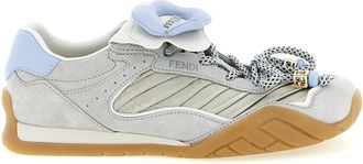 Fendi Grey Lace Up Sneakers