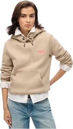 Superdry Essential Logo Hoodie - Dames - Hoodies - Grijs - S - Katoen - Hoodies & sweatvesten