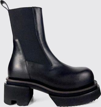 Rick Owens Stivaletti Chelsea in pelle di vitello con suola chunky e punta tonda