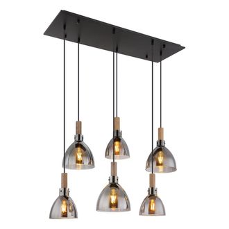 Globo Lighting L&aacute;mpara Colgante - Mattea - Negro - Vidrio - Gran L&aacute;mpara - Globo