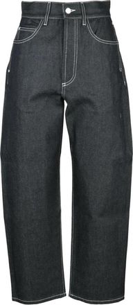 Sunnei Katoenen Jeans - Dames - Loose Fit Jeans - Blauw - XL - Katoen - Jeans
