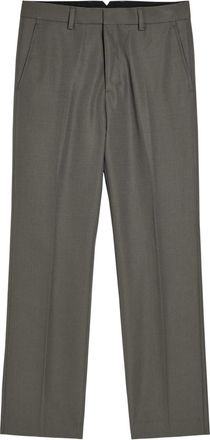 Ami Ami Paris Straight-leg Wool Trousers - Charcoal - 36 (W26/ XS)