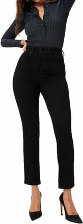 Good American Womens Always Fits Good Classic Denim Jean In Black