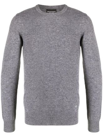 Emporio Armani fine-knit cashmere jumper - men - Cashmere - S - Grey