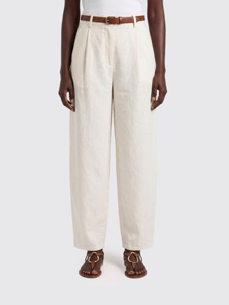 Alysi Pantaloni barrel fit in seta