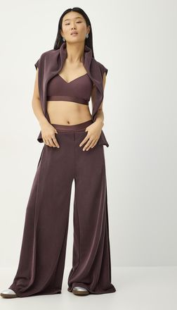 Icone Womens Covered waist peach-skin sweat pant