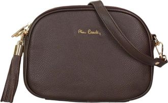 Pierre Cardin Leren Schoudertas - Dames - Schoudertassen - Bruin - ONE Size - Leer - Tassen