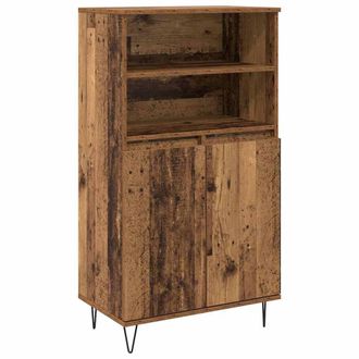 Berkfield Home Highboard with Shelf with Storage with Door Brown Engineered wood
