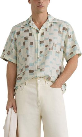 Reiss Vespucci Cuban Brushstroke Casual Shirt