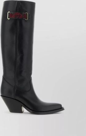 Chlo&eacute; leather over-the-knee boots