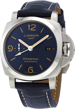 Officine Panerai Luminor GMT Automatic Blue Dial Mens Watch PAM01033