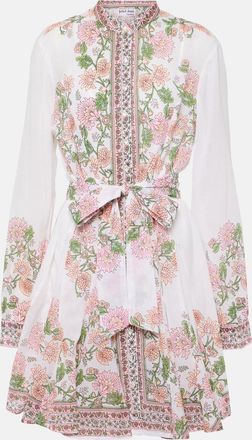 Juliet Dunn Floral cotton minidress