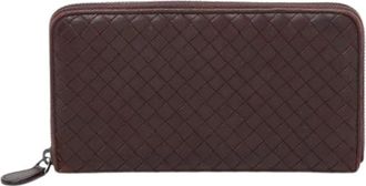 Bottega Veneta Pre-owned Leren Portemonnee - Dames - Vintage Accessoires - Rood - ONE Size - Leer - Vintage