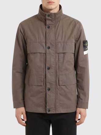 Stone Island Giacca in cotone cerato Stone Island