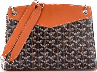 Goyard Structured Rouette Chain Shoulder Bag Coated Canvas PM