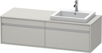 Duravit Mueble Bajo Lavabo Ketho 550x1400x426mm Wt Re Concrete