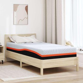 vidaXL Vidaxl - Colch&oacute;n Blanco, Gris 90 X 190 Cm Espuma