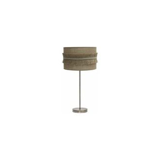 Fabrilamp Fabrilamp - Sobremesa Grande Kala 1xe27 Cuero/saco 63x30x30 Cm Con Flecos