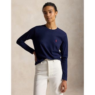 Ralph Lauren T-shirt met ronde hals en lange mouwen