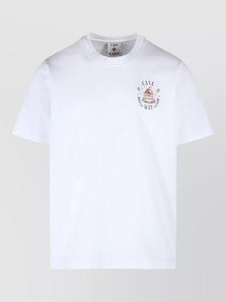 Casablanca casaway cotton t shirt crew neck graphic