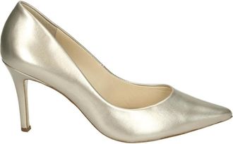 H&ouml;gl Bronzen Pumps met G Breedte - Dames - Pumps - Grijs - 40 EU - Leer - Schoenen