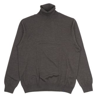 Fay Turtlenecks, male, Brown, Size: 3XL F12 Turtleneck