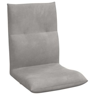 vidaXL Sill&oacute;n Ajustable Gris Claro Terciopelo Vidaxl