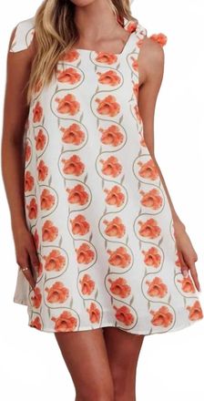 Indikah Ender Mini Dress In Orange