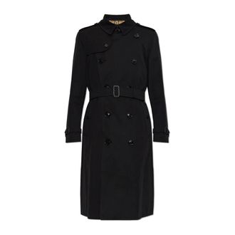 Burberry Heren, Mantels, Zwart, Maat: 2XL Katoen