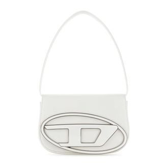 Diesel Tassen, Dames, Wit, ONE Size, Leer, 1DR Schoudertas
