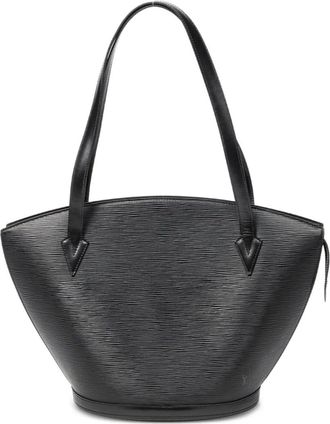 Louis Vuitton Borsa a mano goffrata anni 90 - Nero