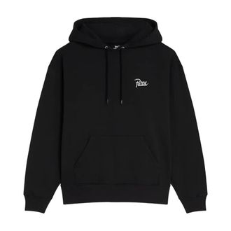 Patta Heren, Sweatshirts & Hoodies, Zwart, Maat: S Katoen