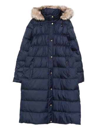 Lauren Ralph Lauren fur hooded coat - Blue