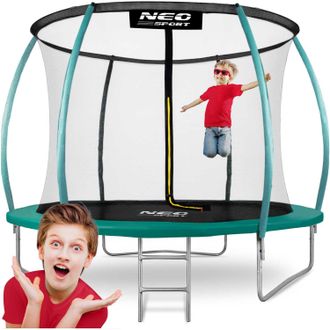 OEM Cama El&aacute;stica De Jard&iacute;n Perfilada De 312 Cm Con Red Interior Neo-sport