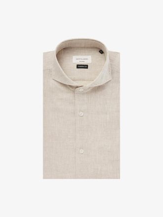 Gentiluomo Linnen Overhemd | Beige