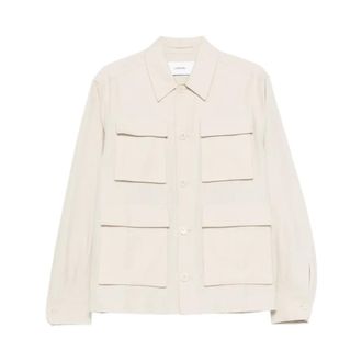 Lardini Light Jackets, male, Beige, Size: L Giacca camicia