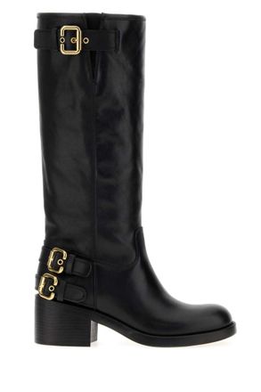 Chlo&eacute; Black Solid Dakota Boots
