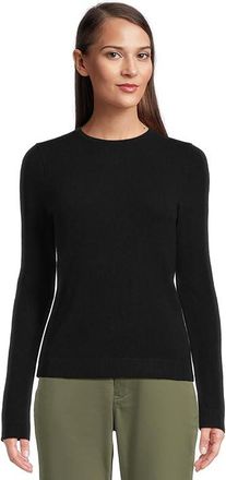 L.L.Bean Classic Cashmere Sweater Crewneck Womens Sweater Classic Black : XL
